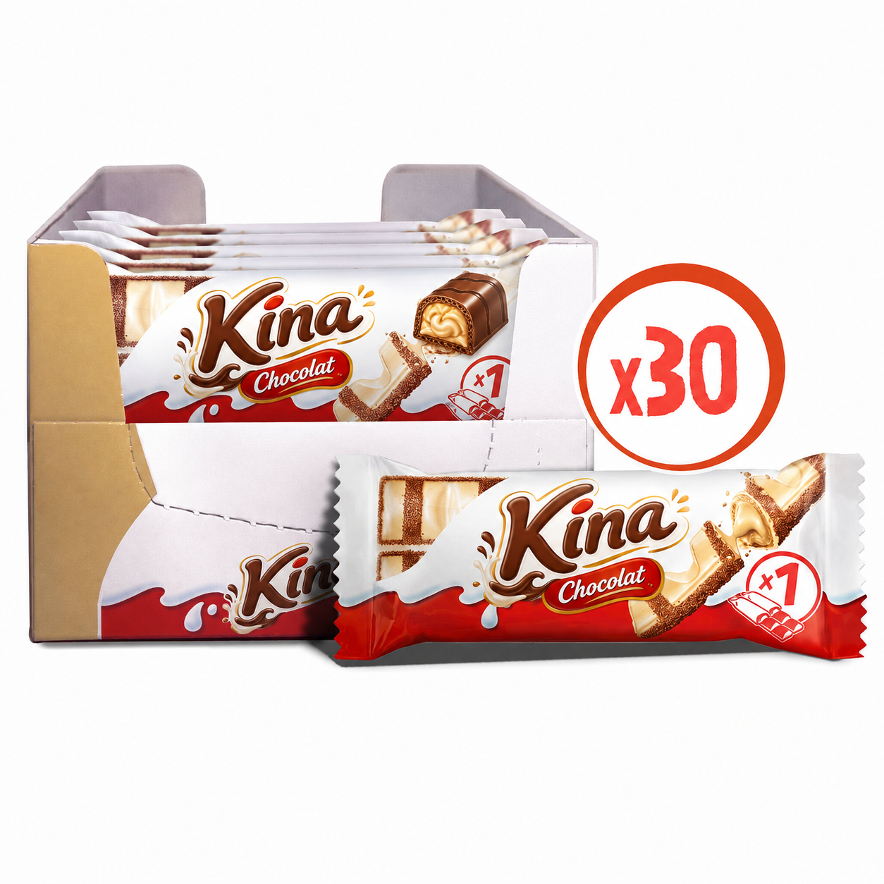 Chocolat white croustillant x30